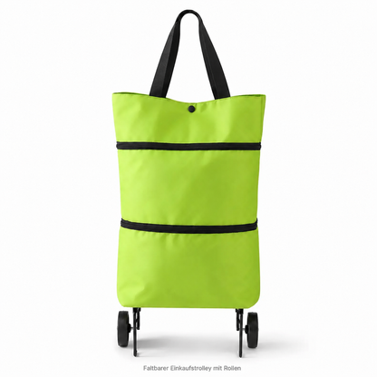 🛒Foldable shopping trolley – Practical shopping bag with wheels for daily shopping