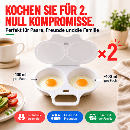 🥚Mikrowellen-Eierpochierer mit Deckel & Griff🇩🇪