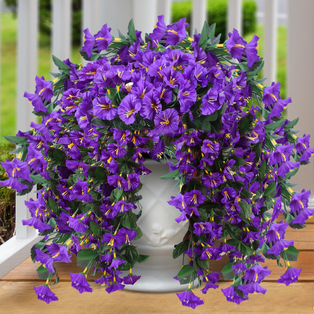 On Sale-Artificial Faux Hanging Flowers Plants - UV resistant, Waterproof,Windproof